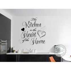 Kitchen Is The Heart Of The Home, Family Wall Sticker, Kitchen Dining Room